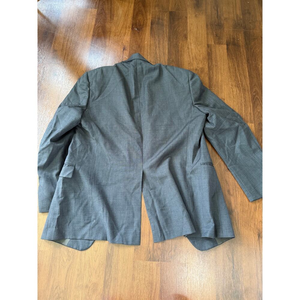 Vintage Burberry's Blazer Sport Coat Gray Sz 41 Wool Business Formal Work Career - Picture 2 of 8